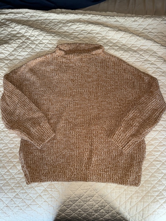 cupcakes & cashmere Sweaters - cupcakes & cashmere Brown Marled Cowl Mock Neck Sweater